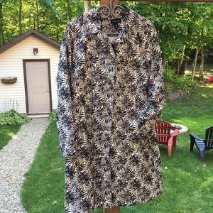 Land’s End black and white trench coat.